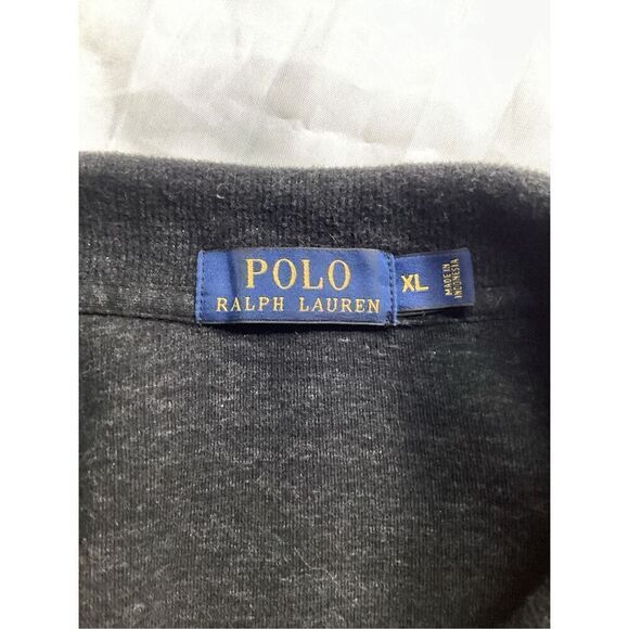 Polo Ralph Lauren Mens 1/4 Zip Performance Pullover Gray Logo Thick - Picture 6 of 9